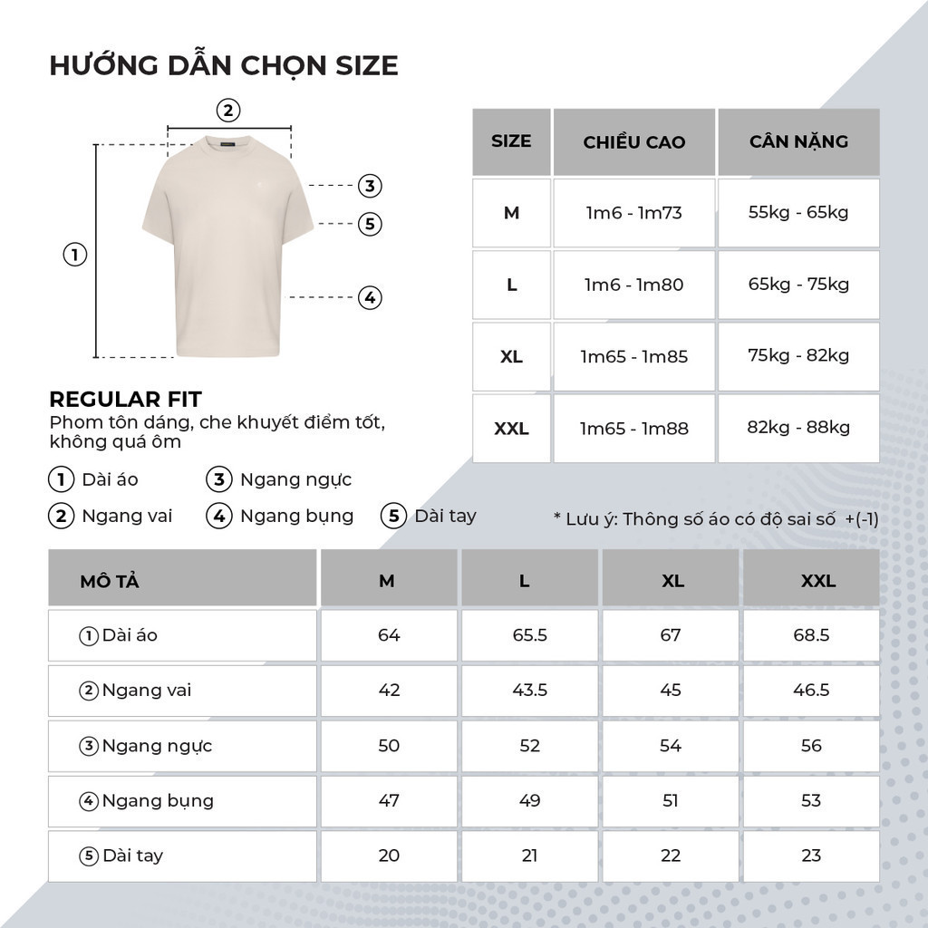 Mô tả Áo thun nam cổ tròn TSHIRT BASIC, BST Social Circle vải cotton cao cấp thoải mái - POLOMANOR - 5