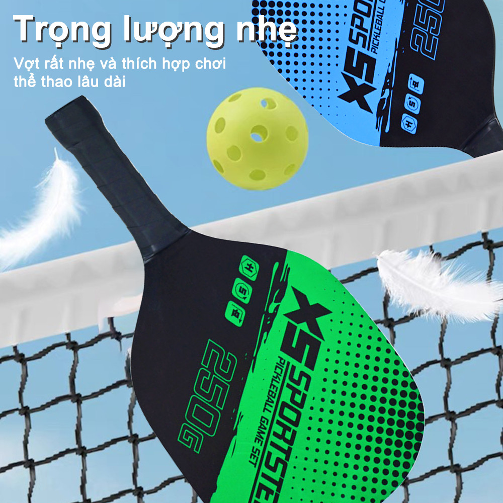 Mô tả OneTwoFit Bộ 2 pickleball Vợt Và 4 Quả Bóng Kèm túi đựng Bộ Vợt Tập thể dục cho mọi người - 4