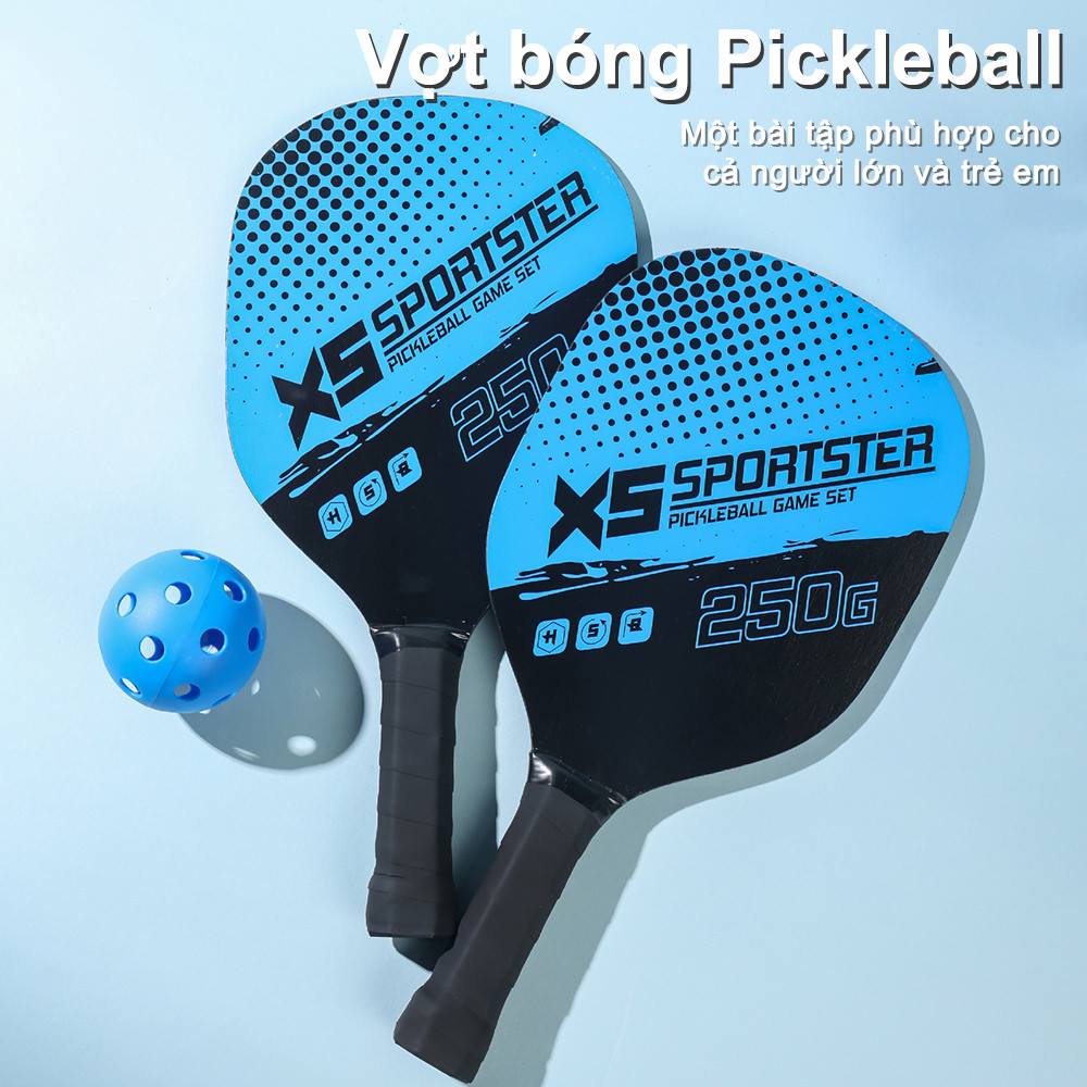 Mô tả OneTwoFit Bộ 2 pickleball Vợt Và 4 Quả Bóng Kèm túi đựng Bộ Vợt Tập thể dục cho mọi người - 5