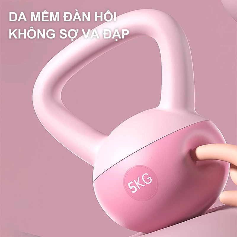 Mô tả OneTwoFit Tạ Bình Vôi,Tạ Ấm, Tạ chuông mềm Tập Gym Tập Mông Đùi Gym Thể Dục Tại Nhà 4KG 6KG - 1