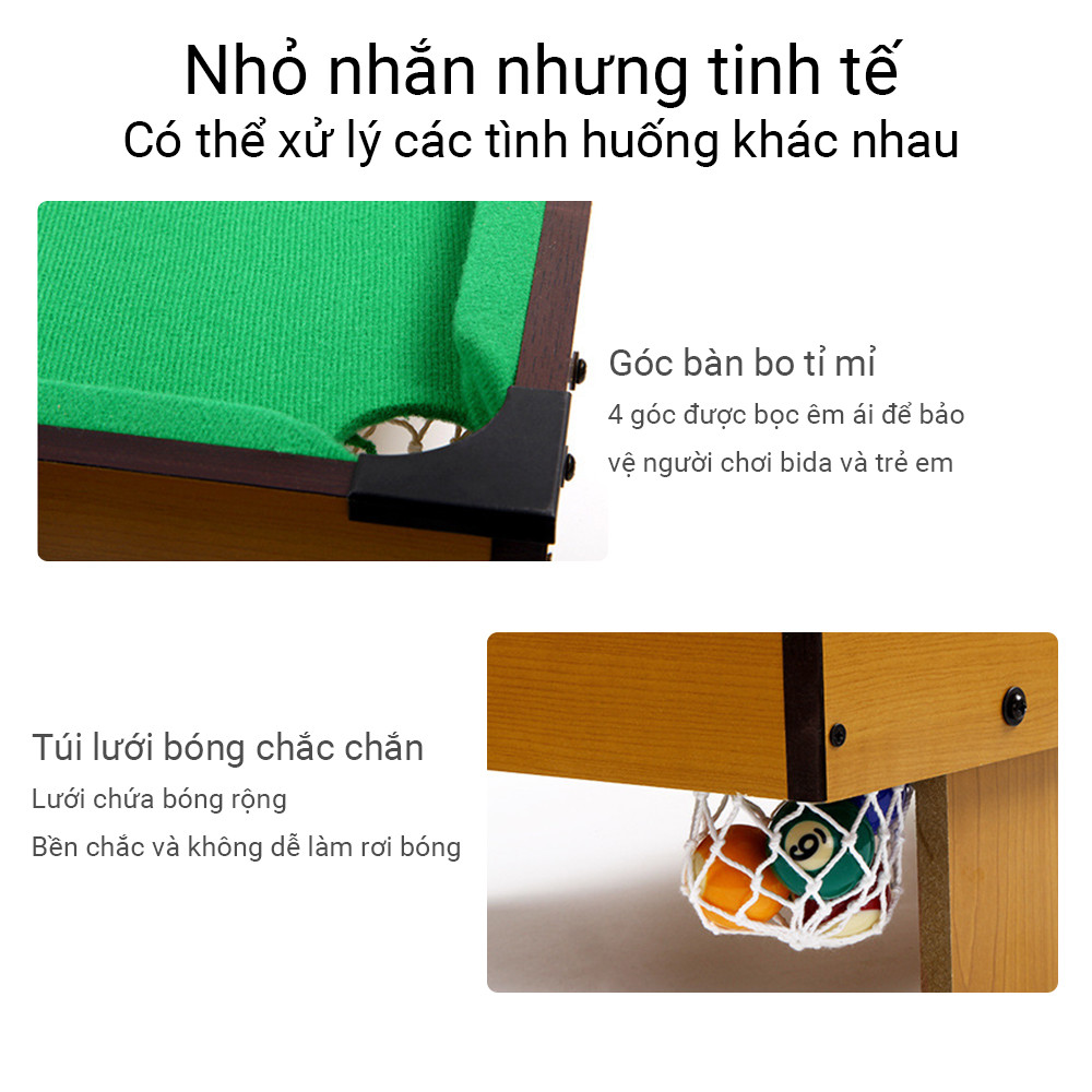 Mô tả OneTwoFit Bàn bi-a 120CM cho trẻ em và người lớn bằng gỗ đa chức năng,bida mini phăng Chất lượng cao - 2