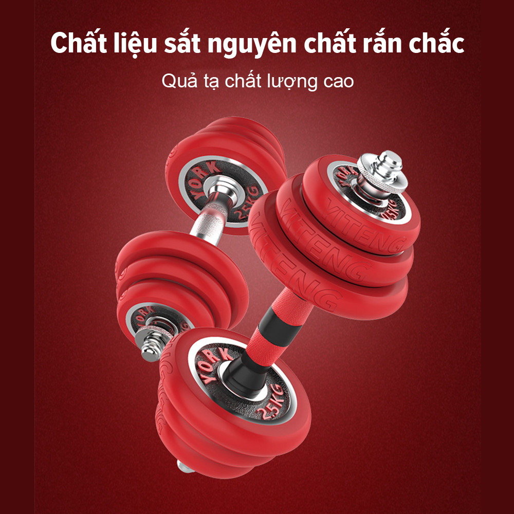 Mô tả OneTwoFit tạ tập tay Barbell Dumbbell 20kg +30cm Barbell bar Bộ đĩa tạ tập gym thép nguyên chất - 6