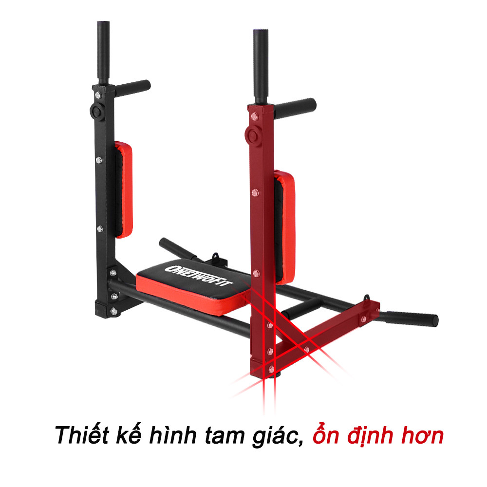 Mô tả OneTwoFit Xà Đơn Xà Kép Treo Tường Đa Năng Wall Pull Up Bar 2 trong1 Chũi 300kg Tập Thể Dục Tại Nhà - 1