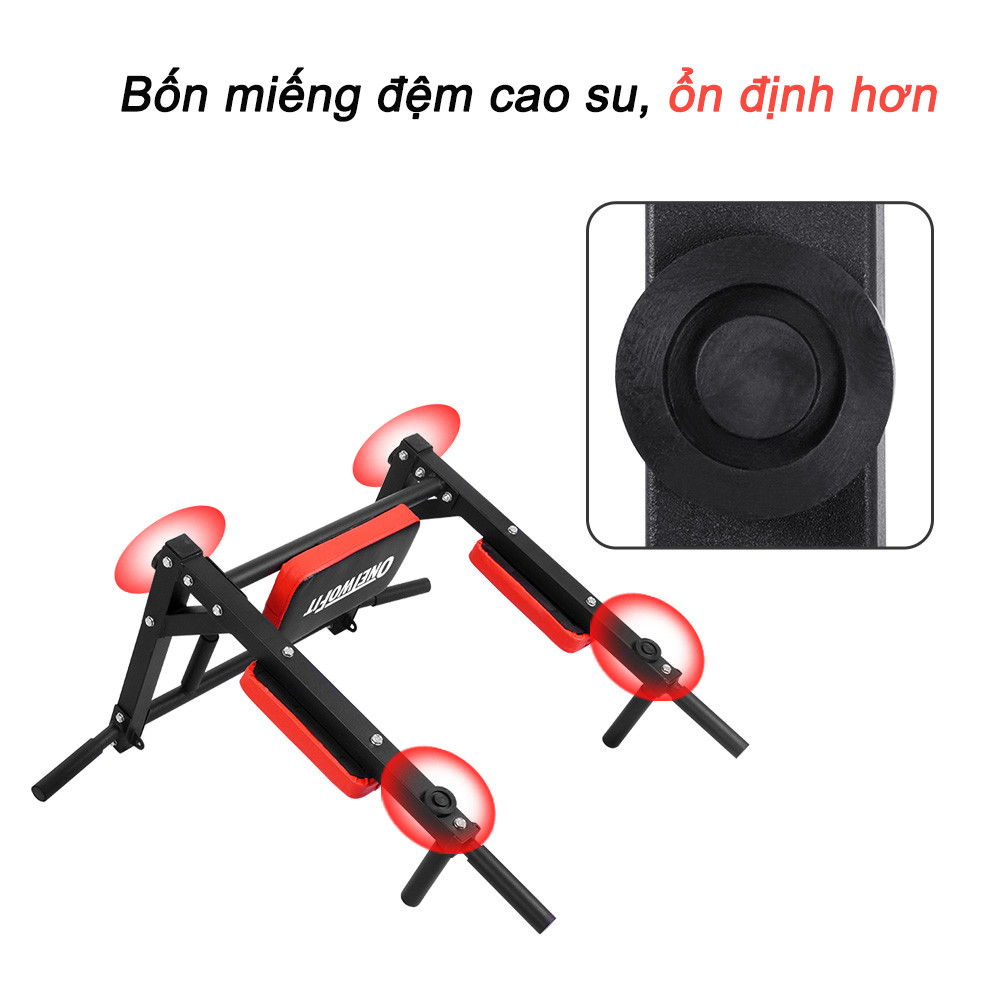 Mô tả OneTwoFit Xà Đơn Xà Kép Treo Tường Đa Năng Wall Pull Up Bar 2 trong1 Chũi 300kg Tập Thể Dục Tại Nhà - 2