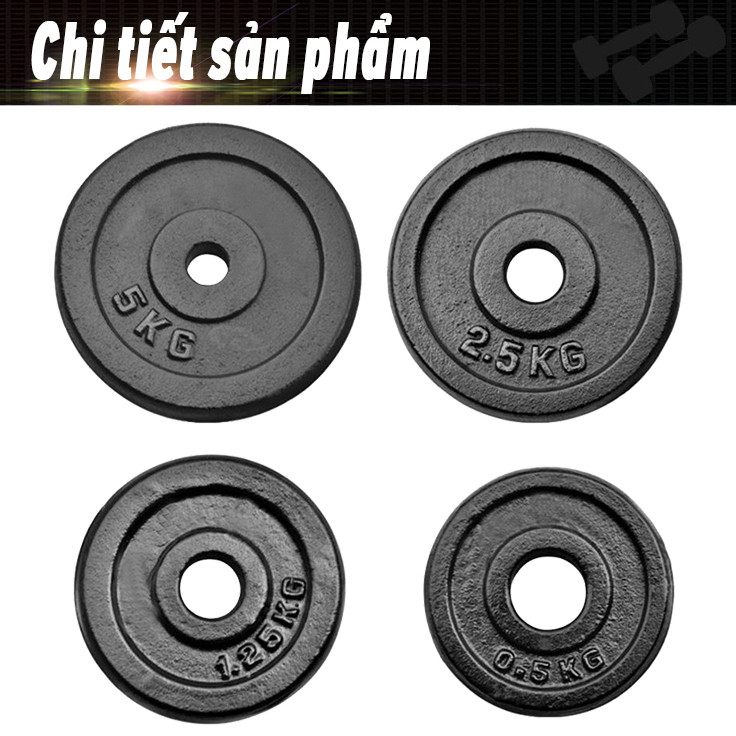 Mô tả OneTwoFit  Bộ Tạ Tập Tay Tạ Đẩy 50kg tạ tập gym tập thon tay, dụng cụ gym đa năng Tạ tay tạ đẩy - 3