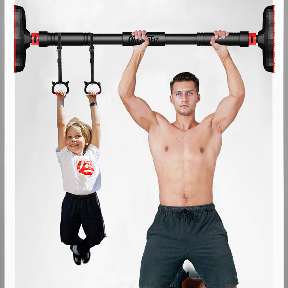 Mô tả OneTwoFit Tay nắm đu xà đơn Cho bé vận động tăng chiều cao, kháng lực chịu tại 200kg, dây treo tùy chỉnh(1 Đôi) - 4