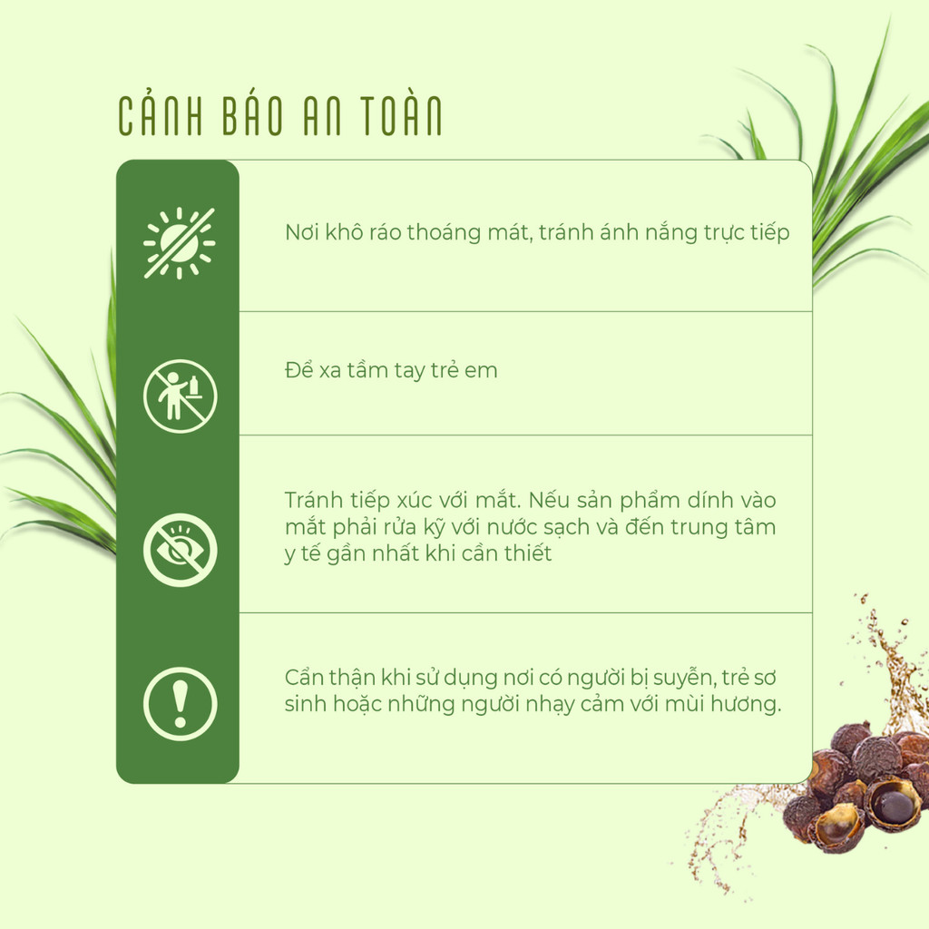 Mô tả Nước lau sàn nhà tinh dầu Sả Chanh - Bồ hòn hữu cơ an toàn cho sức khỏe cả gia đình - 4