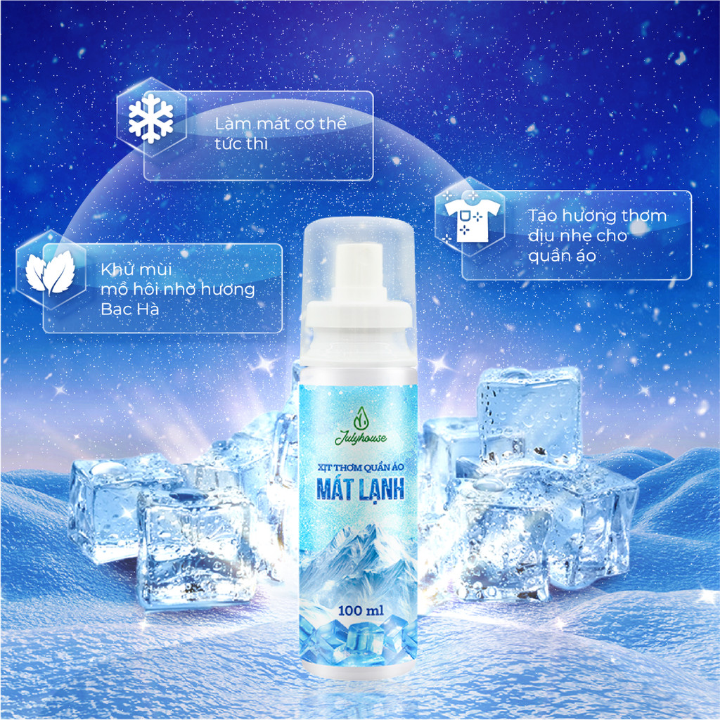 Mô tả Xịt thơm quần áo JULYHOUSE 20ml/280ml chiết xuất tinh dầu thiên nhiên thơm mát - 8