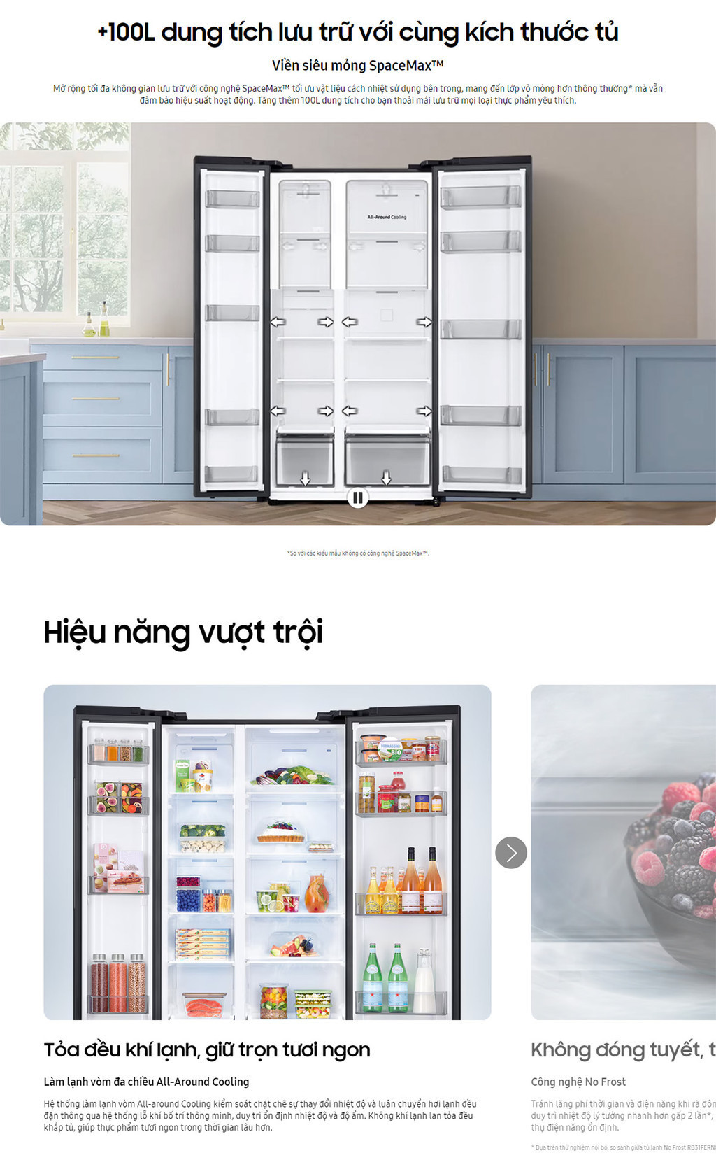 Mô tả Tủ Lạnh Samsung SBS với SpaceMax™ 583L Màu Bạc RS57DG400EM9SV - 1