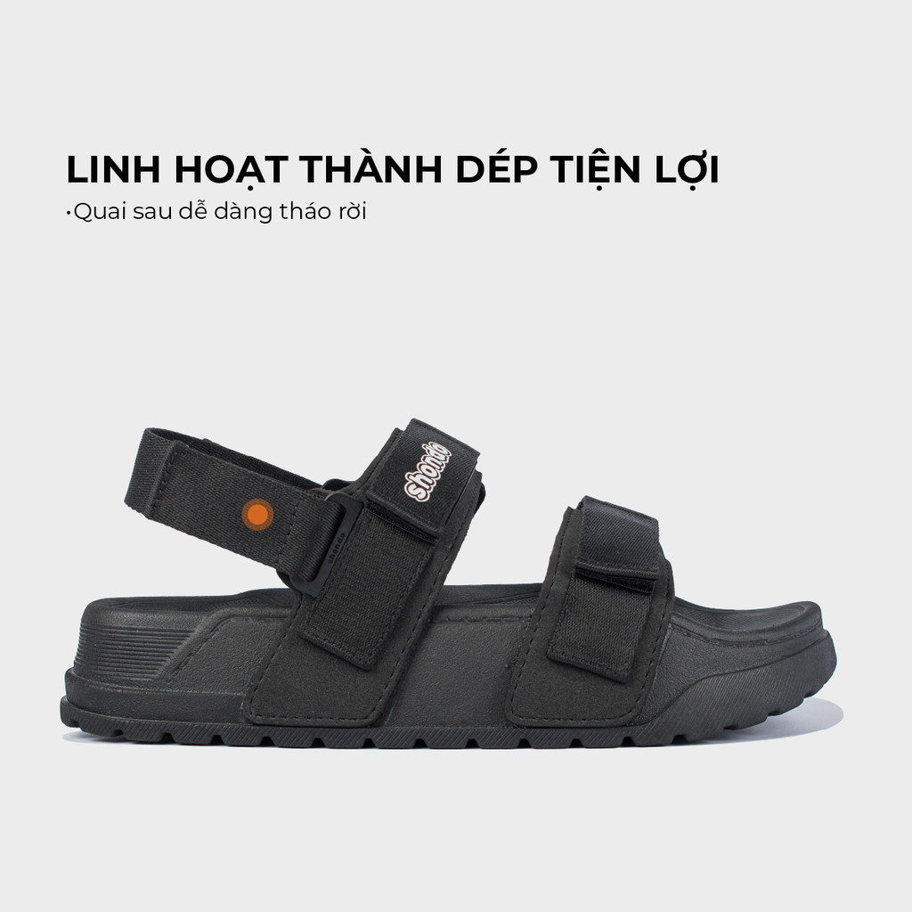 Mô tả Giày Platy Nam Nữ SHONDO Thời Trang, Mềm Êm Ái, Thích Hợp Đi Học, Đi Chơi Màu Đen PLA1112 - 3