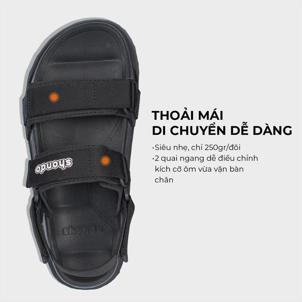 Mô tả Giày Platy Nam Nữ SHONDO Thời Trang, Mềm Êm Ái, Thích Hợp Đi Học, Đi Chơi Màu Đen PLA1112 - 4