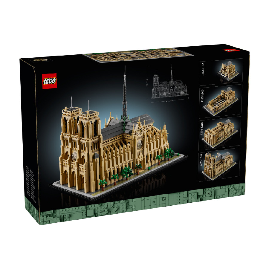 Mô tả LEGO ARCHITECTURE 21061 Đồ Chơi Lắp Ráp Nhà Thờ Đức Bà Paris (4383 chi tiết) - 9