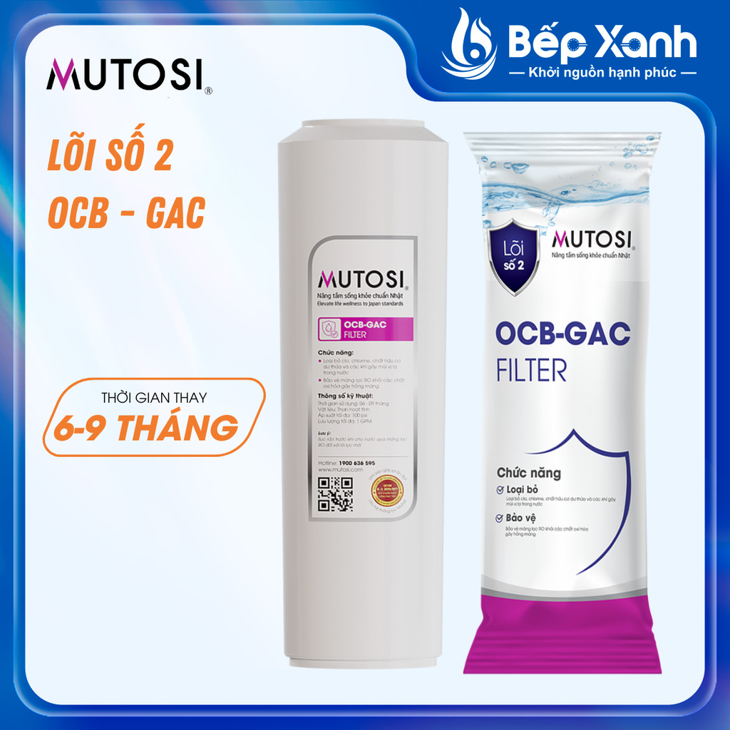 Mô tả Bộ lõi lọc nước 123 MUTOSI - Bộ 3 lõi lọc thô chính hãng - 2
