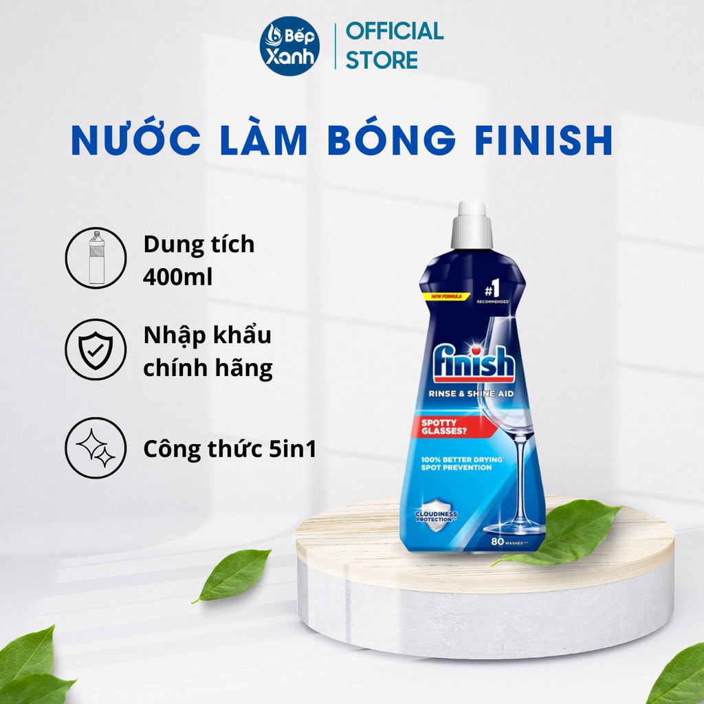 Mô tả Viên rửa bát Finish All In One 60V, 90V + Muối rửa bát Finish 1,2kg + Nước làm bóng Finish 400ml - 4
