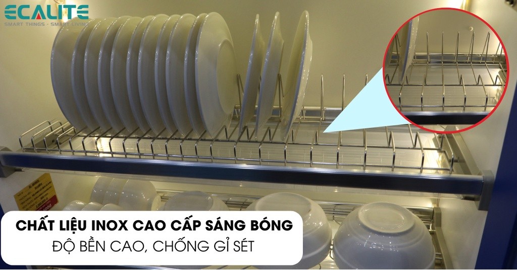 Kệ chén cố định tủ trên Bowl-Rack Ecalite EL-BR80S - Ngang 80cm ...