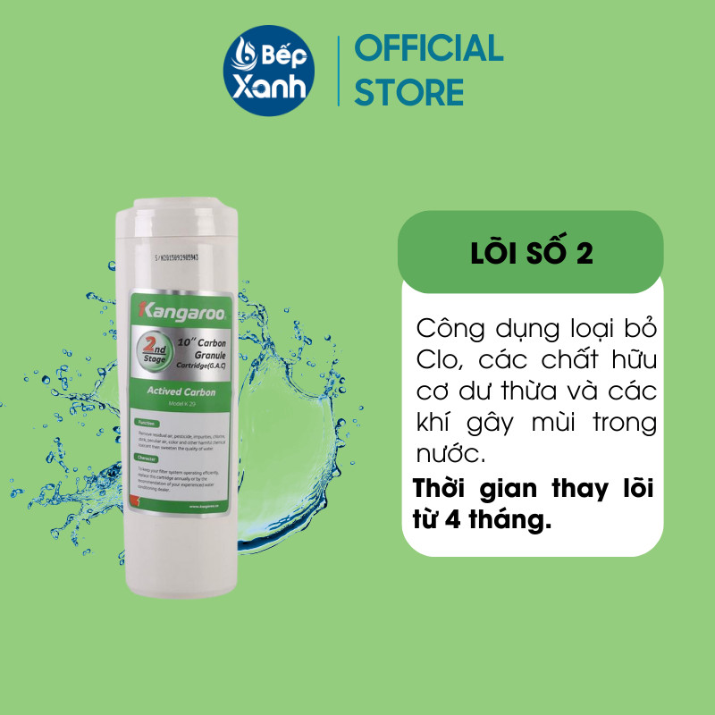 Mô tả Bộ lõi lọc thô Kangaroo số 1,2,3 - Hàng Chính Hãng - 2