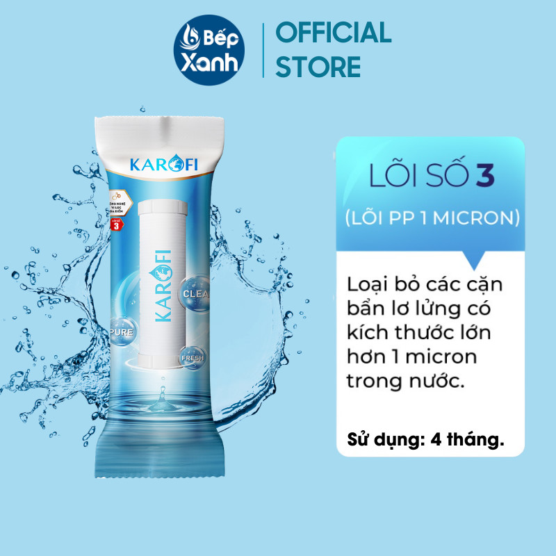 Mô tả Bộ lõi lọc nước Karofi số 1,2,3 - Hàng Chính Hãng - 4