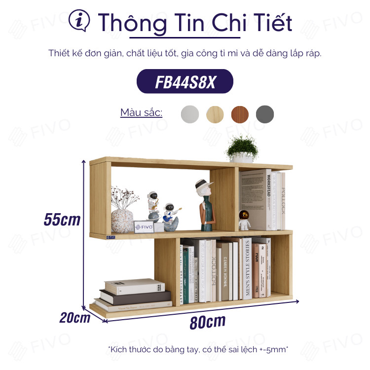 Kệ sách FIVO FB44 trong không gian thực tế 3