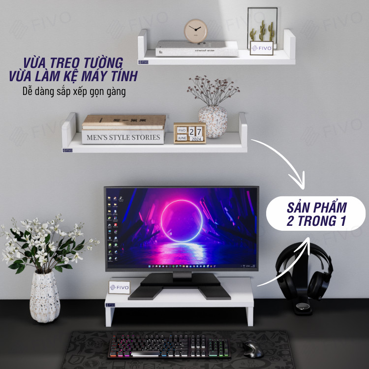 Kệ FIVO FB43 - Ứng dụng phòng ngủ