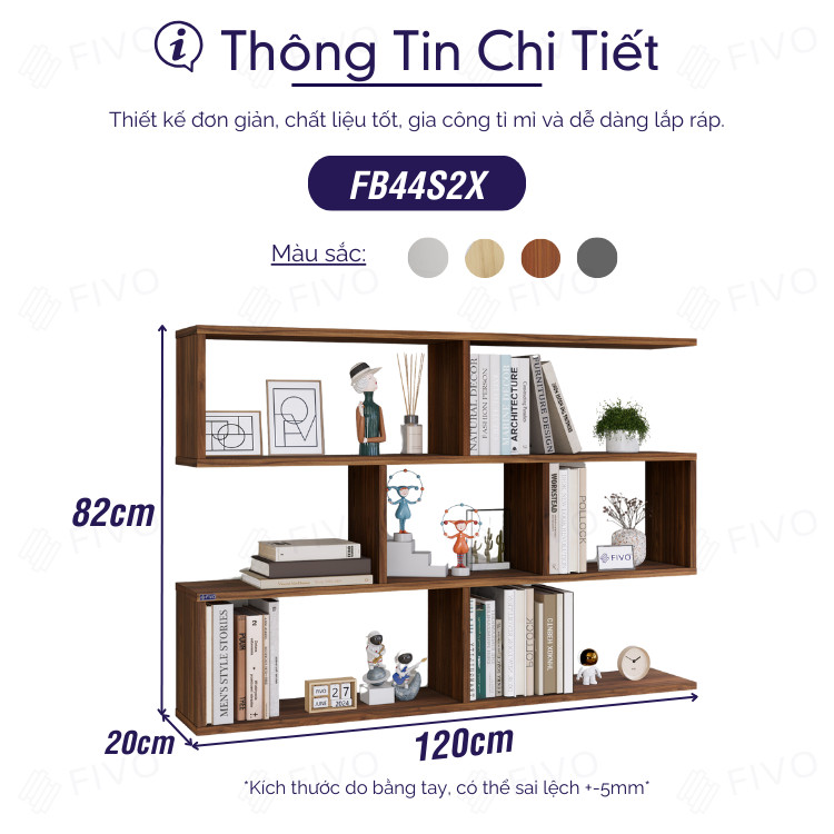 Kệ sách FIVO FB44 trong không gian thực tế 4