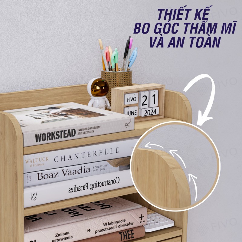 Kệ Sách Mini Màu Trắng