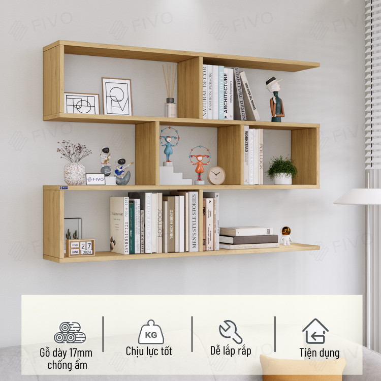 Kệ sách FIVO FB44 trong không gian thực tế 7