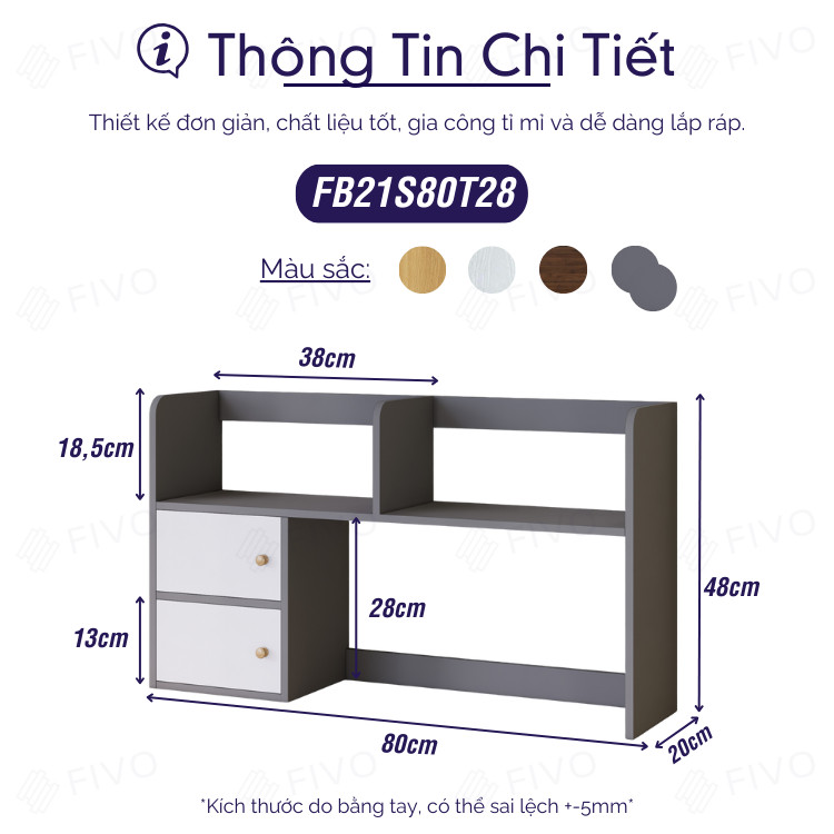Kệ Gỗ Để Bàn FB21 FIVO - Chi tiết 2
