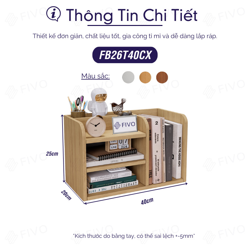 Kệ Sách Mini Để Bàn FB26