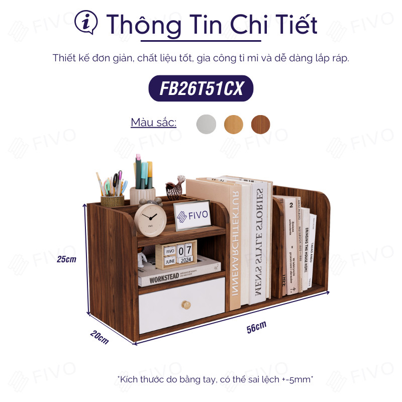 Gía Sách Để Bàn FIVO FB26