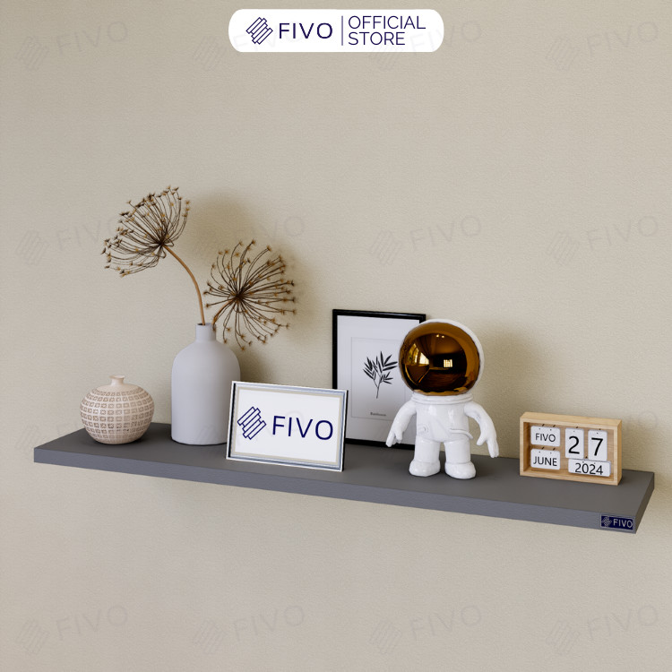 Mô tả Kệ Sách Gỗ Âm Tường Decor Phòng Khách Thanh Ngang FB41 FIVO, Tặng Kèm Đầy Đủ Phụ Kiện, Giao Hỏa Tốc - 2