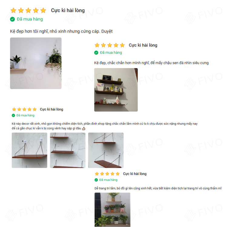 Mô tả Kệ Để Sách Gỗ Treo Tường Đẹp Chữ J FIVO FB42, Gỗ Chống Ẩm, Thiết Kế Âm Tường, Đa Dạng Cách Trang Trí, Chịu Lực Tốt - 8