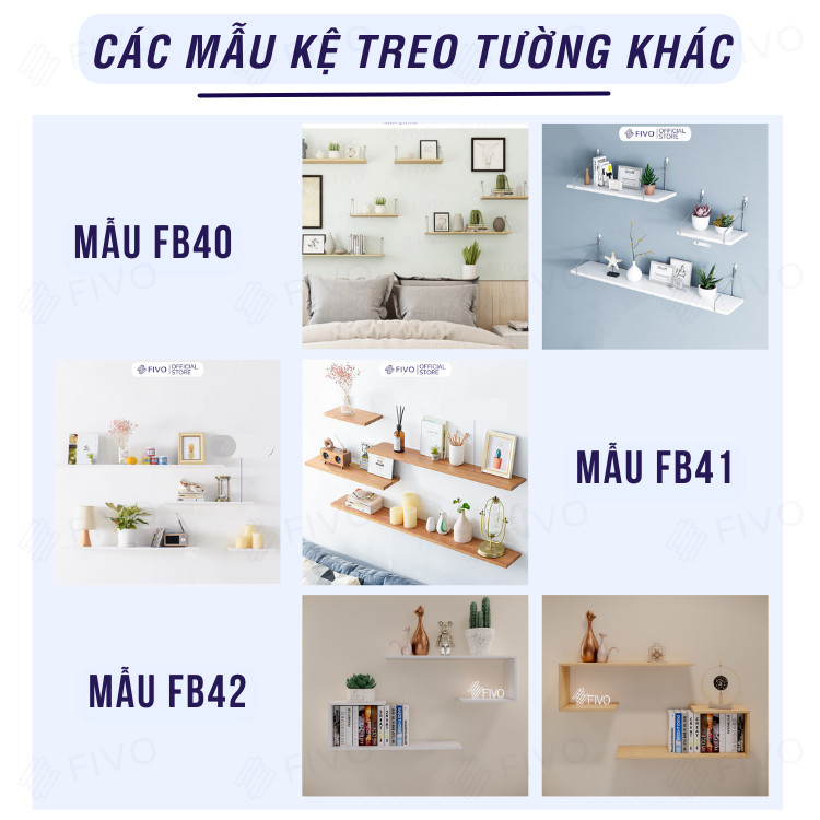 Mô tả Kệ Để Sách Gỗ Treo Tường Đẹp Chữ J FIVO FB42, Gỗ Chống Ẩm, Thiết Kế Âm Tường, Đa Dạng Cách Trang Trí, Chịu Lực Tốt - 10