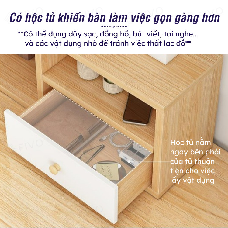 Kệ Sách Gỗ Để Bàn FIVO FB20