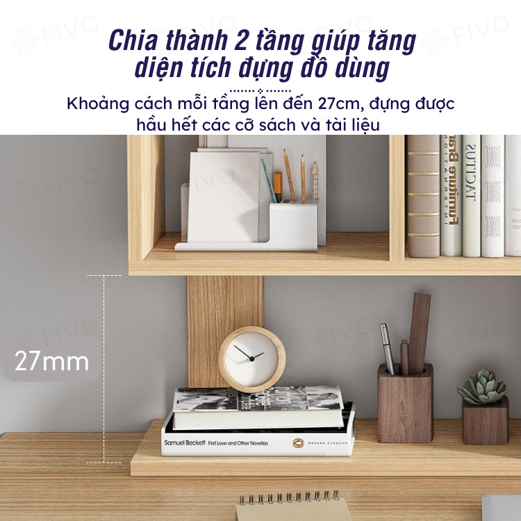 Kệ Sách Gỗ Để Bàn FIVO FB20