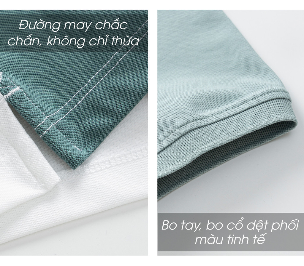 Mô tả Áo Polo Nam PIQUE 5S FASHION, Chất Cotton Thiết Kế Can Phối Nổi Bật,Lịch Lãm (APC24089) - 7