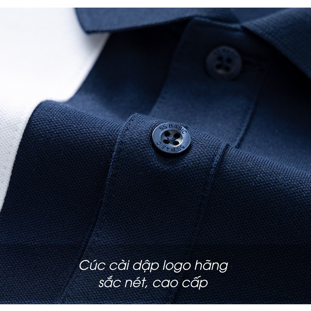 Mô tả Áo Polo Nam PIQUE 5S FASHION, Chất Cotton Thiết Kế Can Phối Nổi Bật,Lịch Lãm (APC24089) - 8