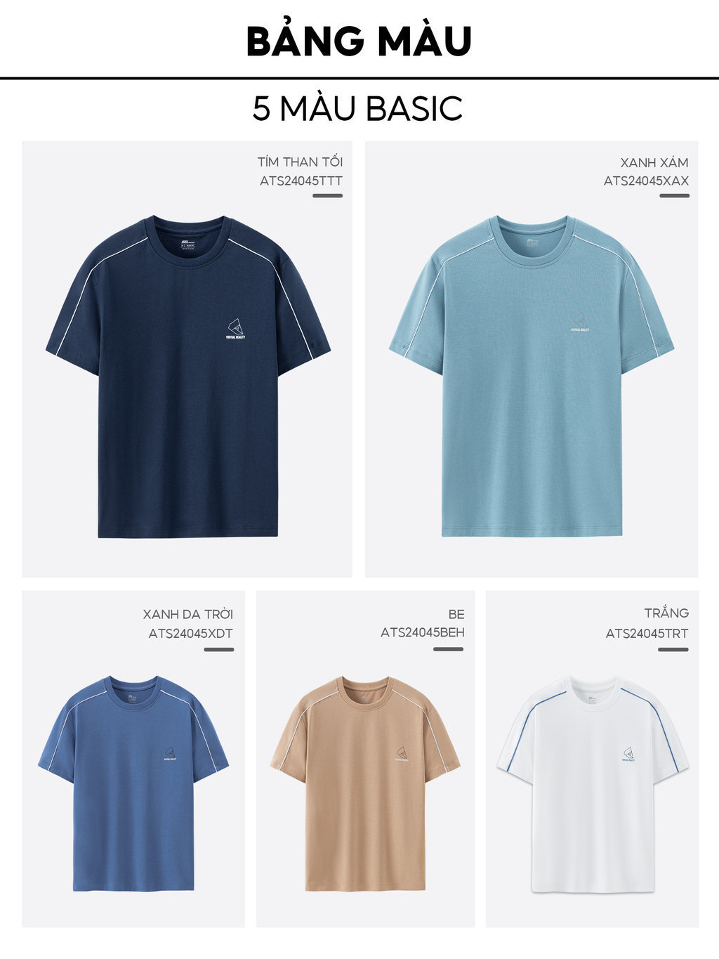 Mô tả Áo Thun Nam Ngắn Tay Cotton 5S FASHION,Trẻ Trung, Năng Động (ATS24045-25045) - 10