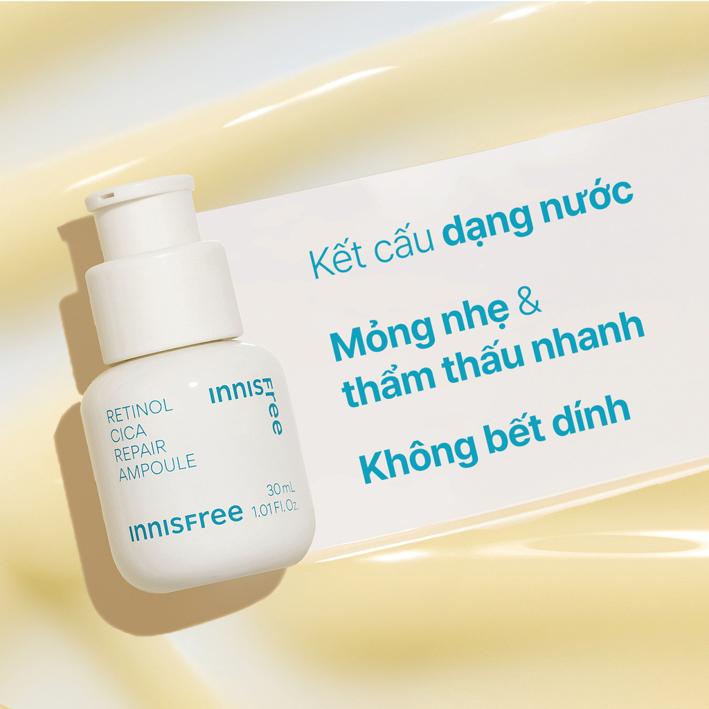 Mô tả Serum kiểm soát dầu mụn cho da láng mịn INNISFREE Retinol Cica Repair Ampoule 30mL - 3