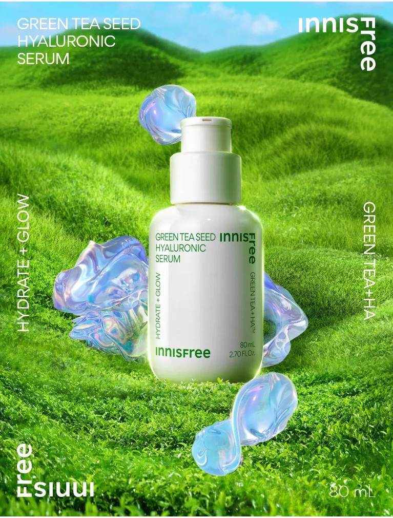 Mô tả Serum trà xanh cấp ẩm sâu phục hồi da, với Probiotics INNISFREE Green Tea Seed Hyaluronic Serum 30mL - 2