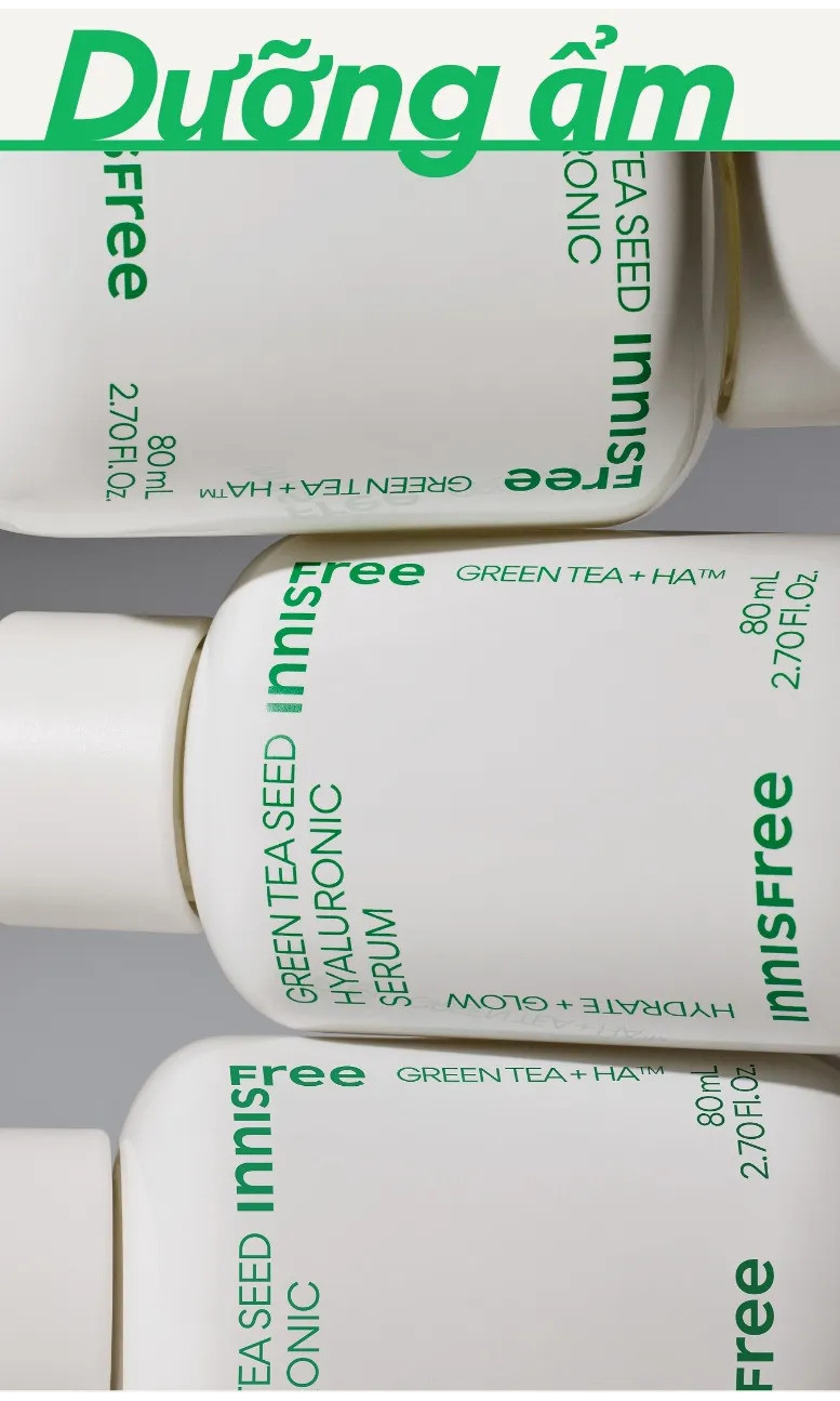Mô tả Serum trà xanh cấp ẩm sâu phục hồi da, với Probiotics INNISFREE Green Tea Seed Hyaluronic Serum 30mL - 4