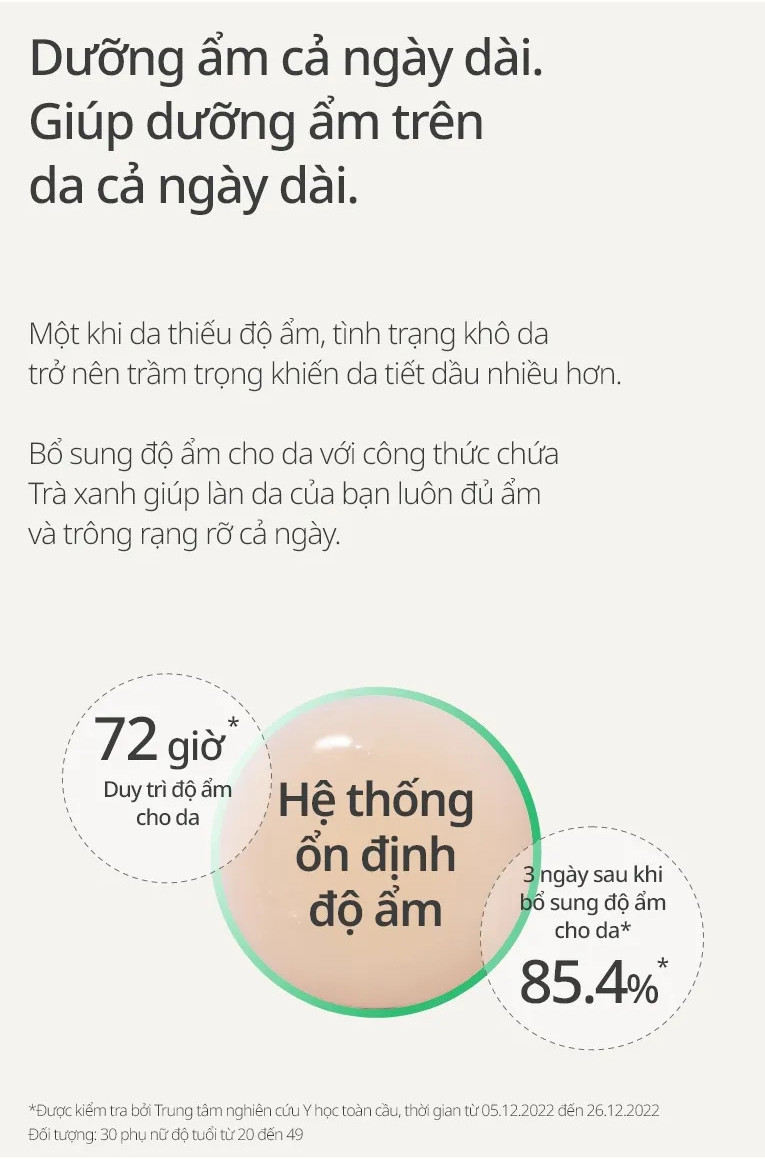 Mô tả Serum trà xanh cấp ẩm sâu phục hồi da, với Probiotics INNISFREE Green Tea Seed Hyaluronic Serum 30mL - 6