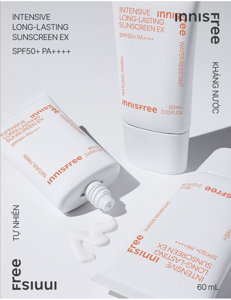 Mô tả Kem chống nắng lâu trôi innisfree Intensive Long Lasting Sunscreen SPF50+ PA++++ 60ml - 2