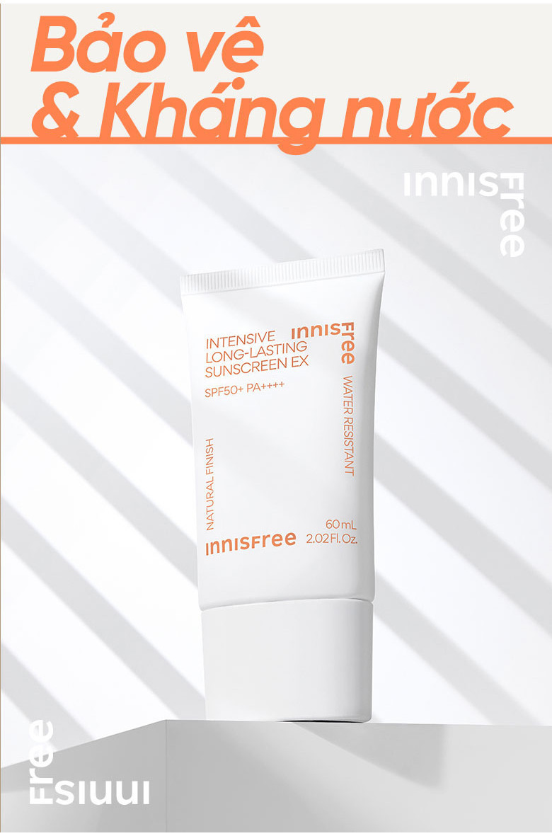 Mô tả Kem chống nắng lâu trôi innisfree Intensive Long Lasting Sunscreen SPF50+ PA++++ 60ml - 4