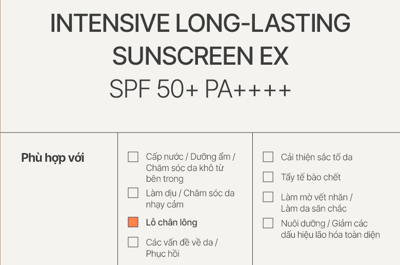 Mô tả Kem chống nắng lâu trôi innisfree Intensive Long Lasting Sunscreen SPF50+ PA++++ 60ml - 10