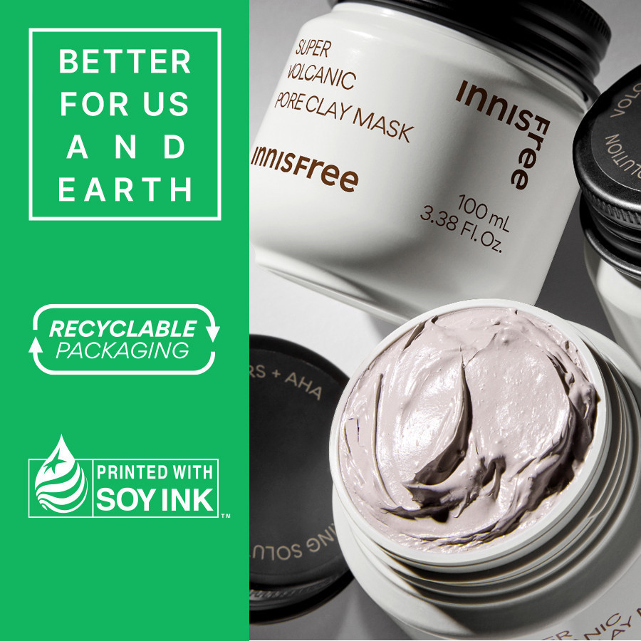 Mô tả Siêu mặt nạ đất sét tro núi lửa giảm nhờn, thu nhỏ lỗ chân lông INNISFREE Super Volcanic Pore Clay Mask 100ml - 7