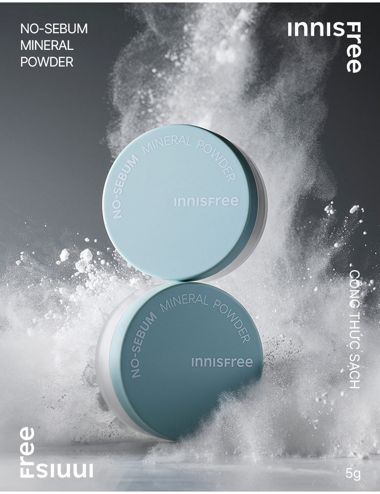Mô tả Phấn phủ bột kiềm dầu, mịn lì lâu trôi INNISFREE No Sebum Mineral Powder 5g - 2