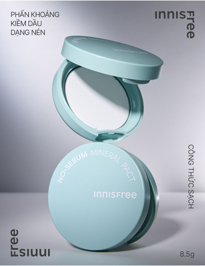 Mô tả Phấn phủ kiềm dầu dạng nén innisfree No Sebum Mineral Pact 8.5g - 2