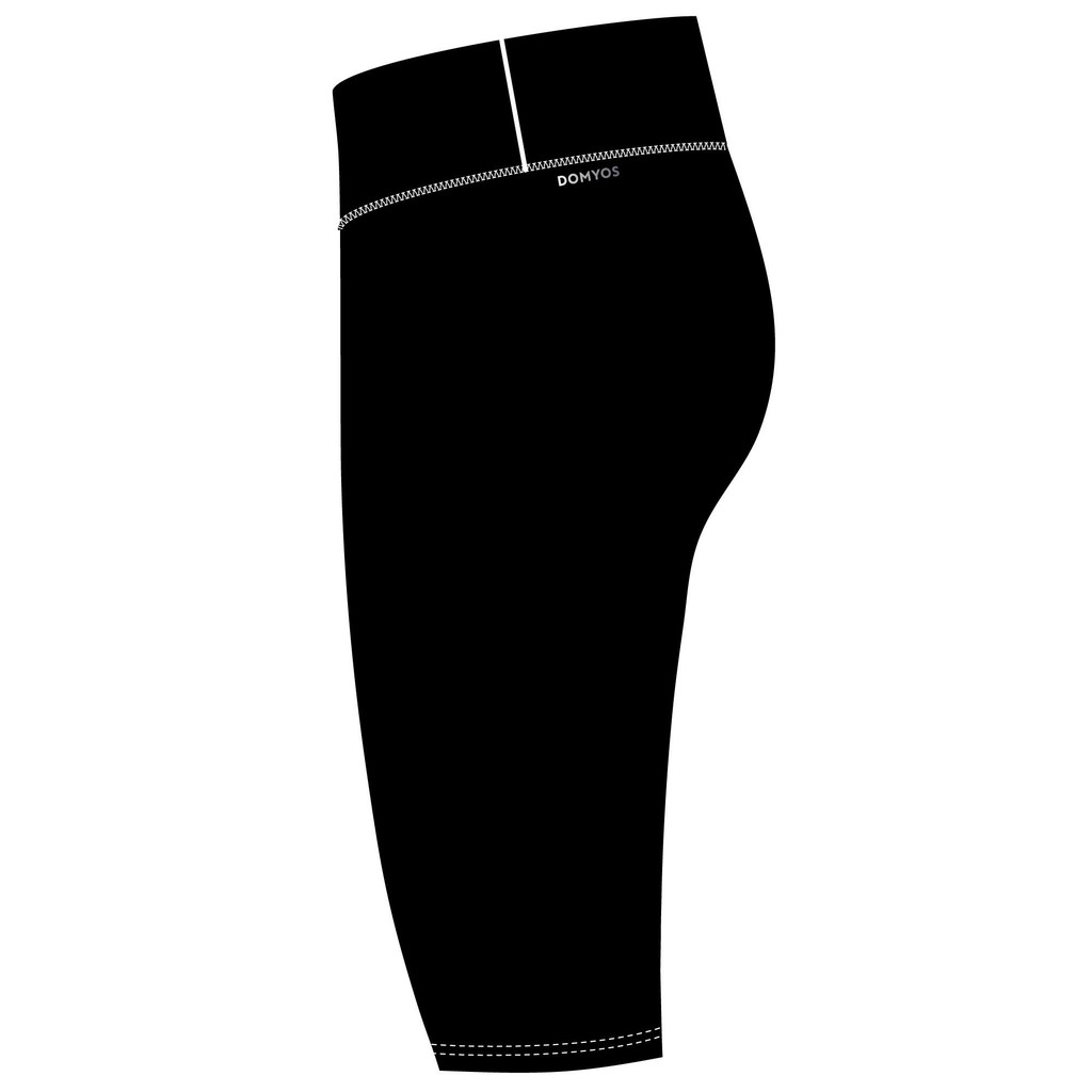Mô tả Quần short tập fitness nữ lưng cao DECATHLON FST 100 đen - 1