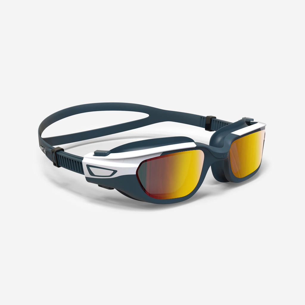Mô tả Kính bơi tròng kính tráng gương spirit cỡ s vàng/trắng/ngọc lam DECATHLON NABAIJI mã 8797174 - 3
