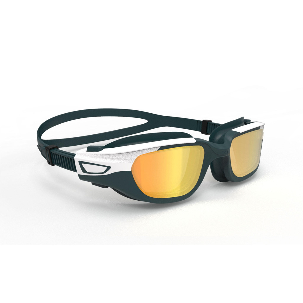 Mô tả Kính bơi tròng kính tráng gương spirit cỡ s vàng/trắng/ngọc lam DECATHLON NABAIJI mã 8797174 - 4
